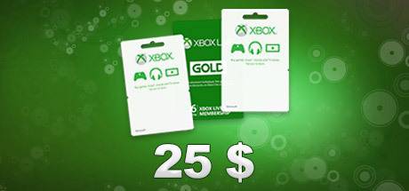 25 Usd Xbox Live Gift Card