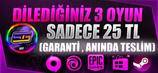 DİLEDİĞİNİZ 3 OYUN / GARANTİ & DESTEK - AHMET FURKAN T. Yorumu
